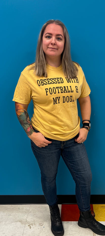 Obsessed with Football and My Dog Shirt