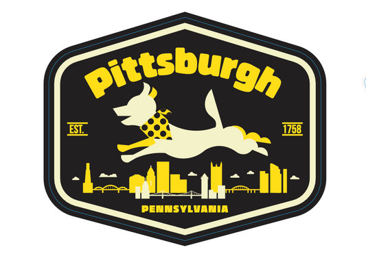 Pittsburgh Dog Jump Sticker - Toni Unleashed