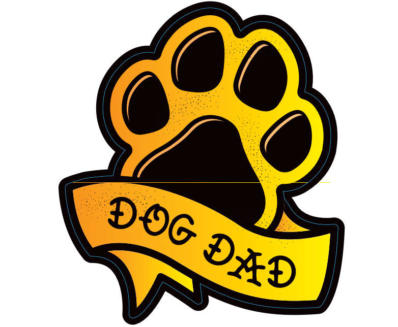 Pittsburgh Dog Dad Sticker