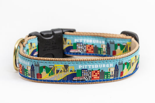 Pittsburgh Skyline Collars and Martingales - Toni Unleashed